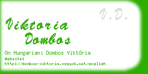 viktoria dombos business card