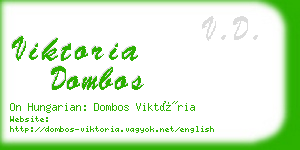 viktoria dombos business card